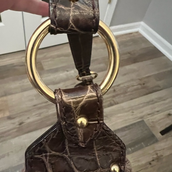 St. John Brown Sunburst Crochet Hobo Bag - Picture 4 of 12